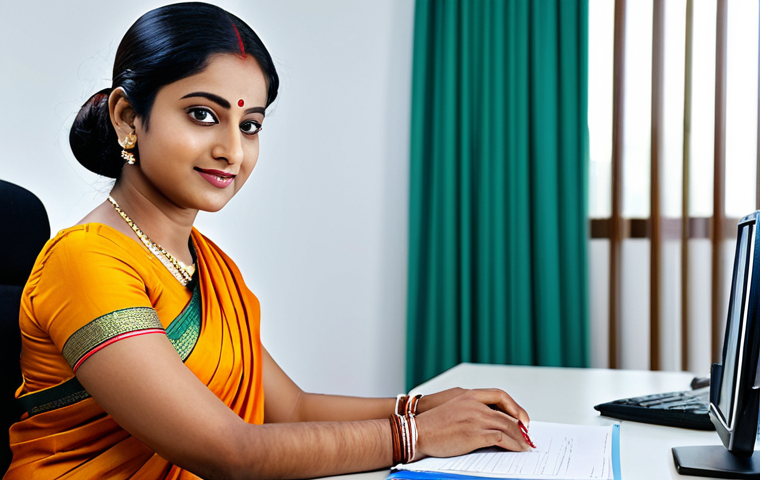 "A Bengali businesswoman in a modest saree, sitting at a desk in a bright, modern office, fully clothed, appropriate attire, safe for work, perfect anatomy, natural proportions, professional photography, high quality, family-friendly."