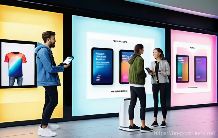오프라인 사업 온라인 전환 - Prompt 1: Modern E-commerce Storefront with Diverse Shoppers**