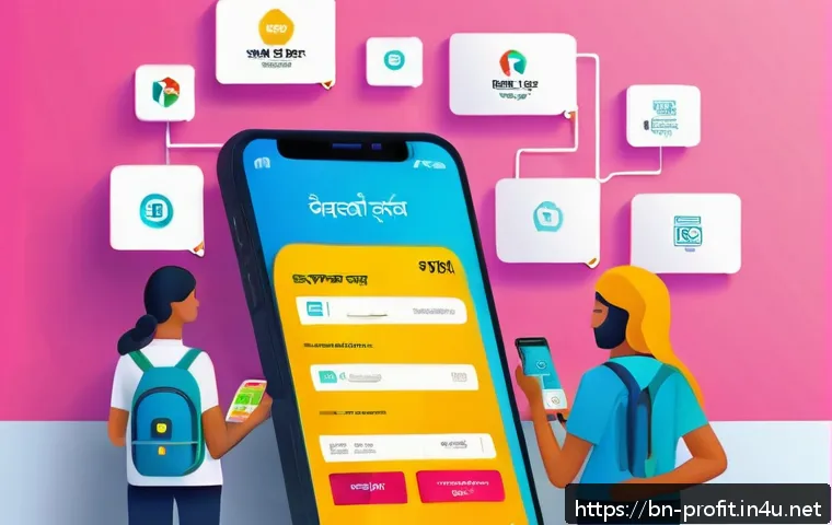 앱 내 결제 수익 창출 - A vibrant digital illustration of a Bengali e-commerce mobile app interface showcasing an in-app pay...