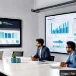 Home 23 기업 협찬 수익 구조 - A professional business meeting scene featuring diverse Bengali entrepreneurs discussing brand spons...